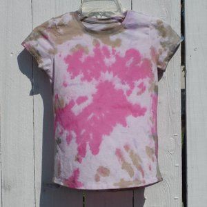 Wonder Nation Tie Dye Girls 10/12 LG Short Sleeve